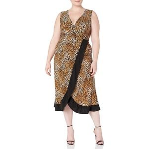 Star Vixen Short Sleeve Leopard Dress